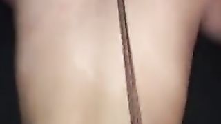 Submissive Oiled Teen on a Leash Gets Cream Pie from Thick BBC - Trailer