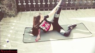 Step Brother Creampied Me During Morning Workout - Natalissa