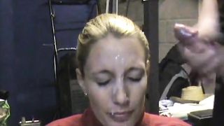 hard facial for submissive wife - sadistic husband