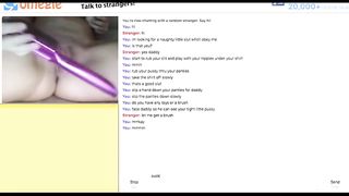 Omegle Submissive Girl with Hairbrush