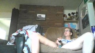 Debbie's sexy pussy being played with