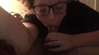 Daddy's Submissive Slut Deep Throats BBC