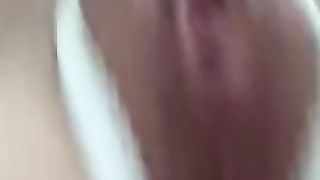 Skinny Girl Masturbating Hard. Anal Fisting. Closeup.