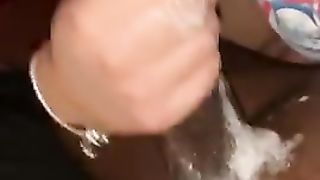 Latina gives Sloppy Dripping Wet Head to a Big Black Dick