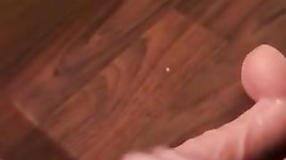 Horny Girl Takes on Big Dildo