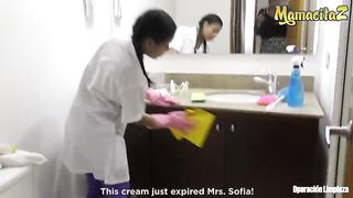 Operacion Limpieza Latina Lesbian Mistress Pussy Eating Her Maid -MAMACITAZ