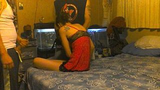 amateur wife shared and used by two guys and gets a double creampie