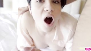 My Step Brother Licks and Fucks my Tender Teen Pussy