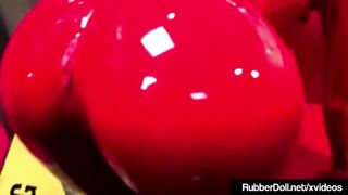 Latex RubberDoll Dildo Fucked By Living Doll Nicci Tristan!