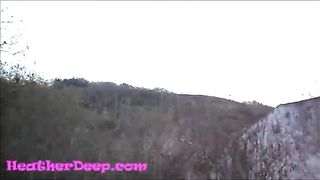 Heather Deep jungle abondon house blowjob