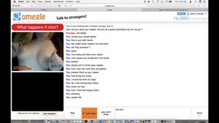 Submissive Omegle Slut does all