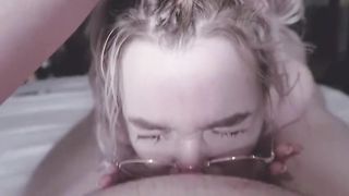 EXTREME HARDCORE GLASSES NERDY GAGGING SLOPPY AND ABUSE BLOWJOB