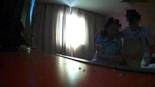 Flashing The hotel maid (4)
