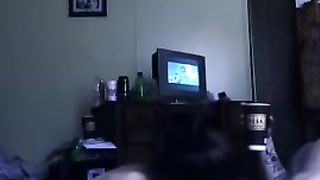 Boyfriend Trashes Parents Room and Fucks Sexy Green Eyed Girlfriend