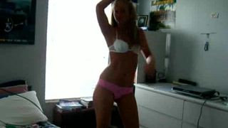 REALLY hot college girl undresses