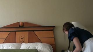 Amazing busty UK asian maid solo