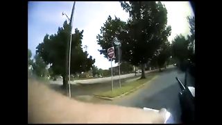 Woman Detained and Handcuffed for looking around while Riding a Bicycle