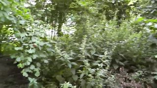 Girl Recieves a Facial in Public Park