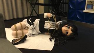 bounded kigurumi maid vibrating