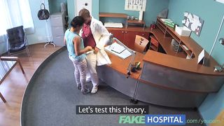 FakeHospital Patient overhears doctor fucking nurse then fucks him too