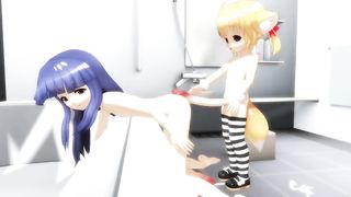 MMD Futanari (Rika x Konko)