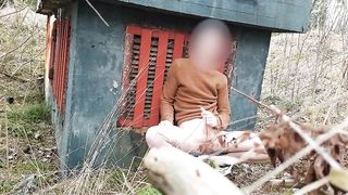 Surprise! Caught by a Teen Girl Outdoors -she Give a Helping Hand-20cm Dick