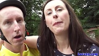Euro english milf in stockings anal fuck