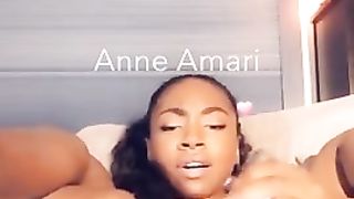 Ebony Snapchat Dildo Play