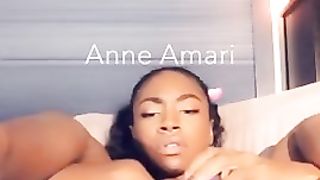 Ebony Snapchat Dildo Play