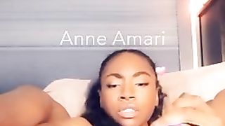 Ebony Snapchat Dildo Play