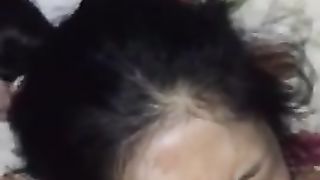 Asian maid mouth fucked
