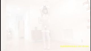 Petite JAV Teen Teases with her Legs Spread Wide and Handcuffed to Chain