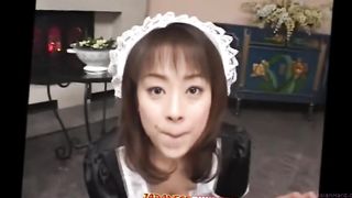 Japanese Maid uses her Mouth for cleaning - Japanese Bukkake2