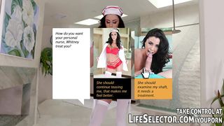 Sexy nurse helps horny guy