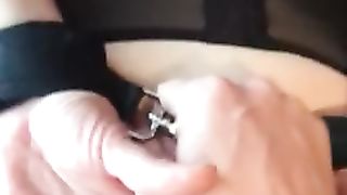 Slut Handcuffed and Fucked Doggy Style