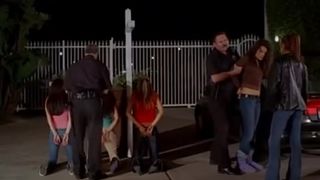 Four Girls Arrested and Handcuffed