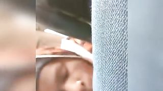 Indian maid takes cum in mouth