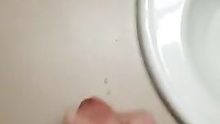 Cumshot in Hotel Bathroom Left for Maid to Find!