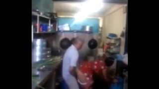 Owner Fuck his Maid while his Wife in the other Room