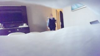 Flashing Hotel Roomservice Maid - Threatens to Call Security