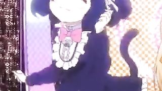 Loli Kyuuu Maid Neko Girl "dances" Happily