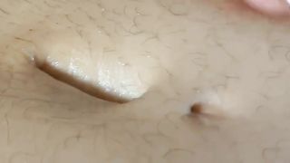 Maid's Navel Licked on Table