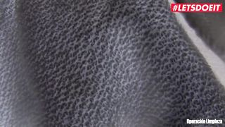 LETSDOEIT - Kinky Petite Colombian Maid Gets Cum all over her Nerdy Glasses