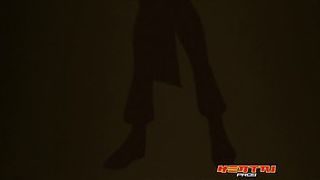 Busty, cartoon maid is being a real slut with a horny man, instead of working