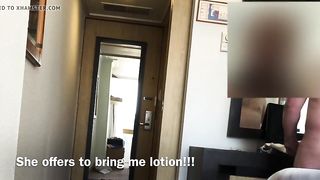 Maid caught me stroking my cock!