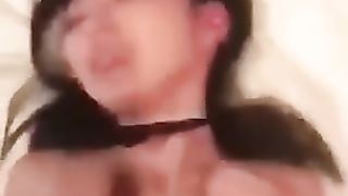 Chinese Girl Orgasm ahegao fucked silly eye roll