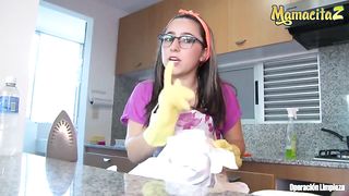 MamacitaZ - Kinky Latina Maid Fucked POV by her Client