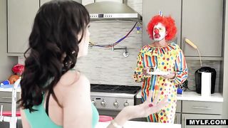 Creeper clown pounds milf