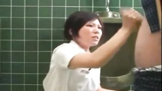 The Japanese nurse gives handjob service to patient Part 1