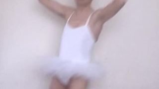 Chris the Maid in a White Ballet Tutu